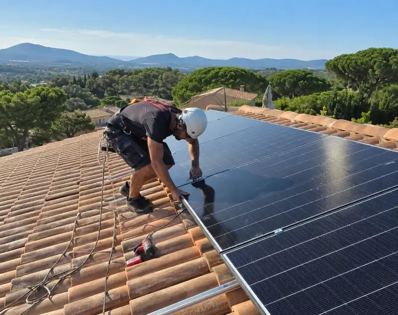 Installateur panneaux solaires Le Gué-d'Alleré — pose photovoltaïque sur toiture