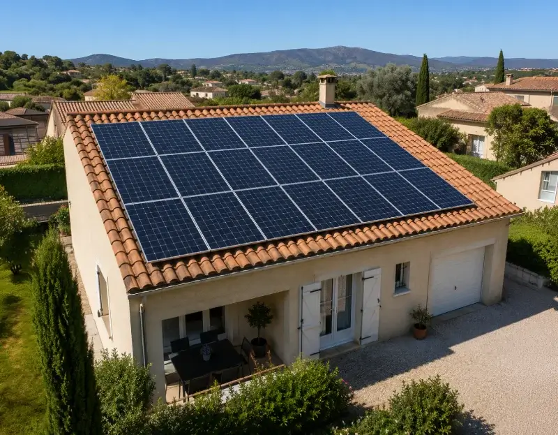 Prime à l'autoconsommation panneaux solaires Le Gué-d'Alleré — aide financière de l'État